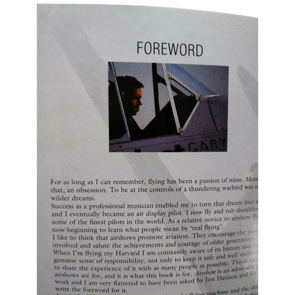 Airshow Jon Davison Foreword By Gary Numan Book Aviation 1992 Softcover 160 Page - Picture 6 of 10